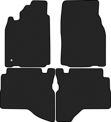 Комплект ковриков для авто Alicosta 0907_1 для Mitsubishi Pajero Sport I SUV/K90 1998-2008 (EVA соты, черный) - 