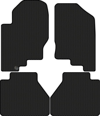 Комплект ковриков для авто Alicosta 0945_1 для Nissan Navara II пикап/D40 2004-2010 (EVA соты, черный) - 