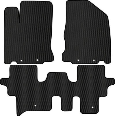 Комплект ковриков для авто Alicosta 0949_1 для Nissan Pathfinder IV SUV/R52 2014-2017 (EVA соты, черный) - 