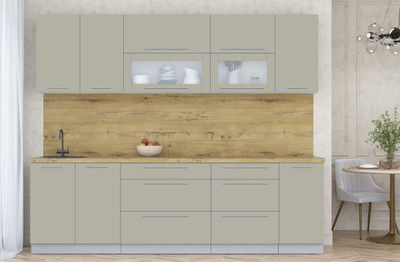 

Кухонный гарнитур, Мила Пластик 2.6 В