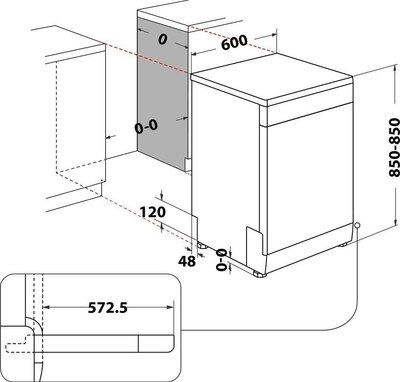 Купить Посудомоечная машина Hotpoint HFC3C26FX  