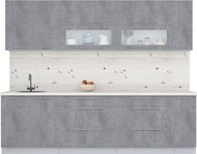 

Кухонный гарнитур, Мила Пластик 2.7 В