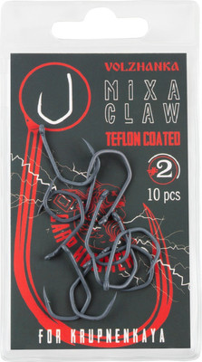 Набор крючков рыболовных Волжанка Mixa Claw Teflon / HCVMCT-02 (10шт) -