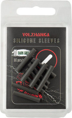 Трубка для рыболовной оснастки Волжанка Silicone Sleeves 3мм / TVSS3-DG (10шт, темно-синий) -