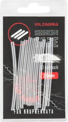 Трубка для рыболовной оснастки Волжанка Shrinking Tube 2.0мм / TVST2.0-CL (10шт, прозрачный) -