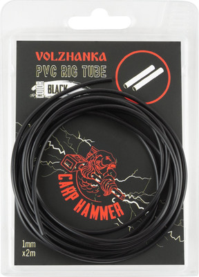 Трубка для рыболовной оснастки Волжанка PVC Rig Tube 1мм / TVPVCRT1-BL (2м, черный) -
