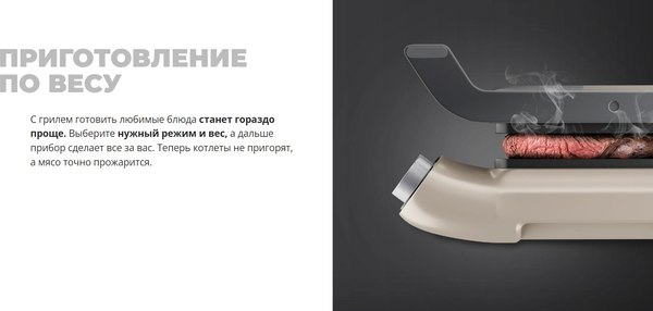 Электрогриль Redmond SteakMaster GM303 (бежевый)