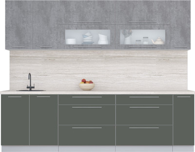 

Кухонный гарнитур, Мила Пластик 2.7 В