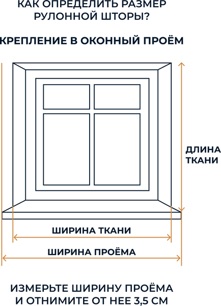 Рулонная штора Franc Gardiner Print Черника 50х160 / 9403217475 (голубой)
