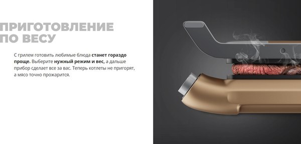 Электрогриль Redmond SteakMaster GM303 (бронзовый)