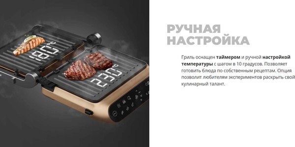Электрогриль Redmond SteakMaster GM303 (бронзовый)