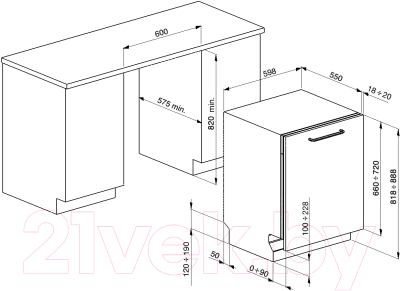 Посудомоечная машина Smeg ST3339L