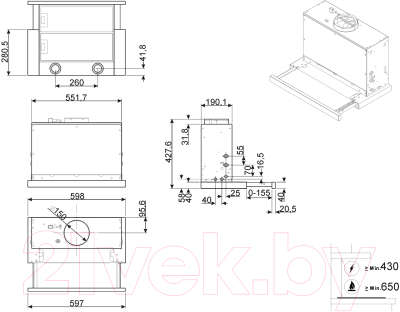 Вытяжка телескопическая Smeg KSET666XE