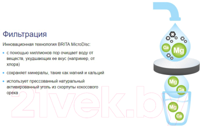 Фильтр-бутылка для воды Brita Fill&Go Active (голубой)