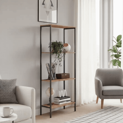 Стеллаж Mio Tesoro Joy Loft (дуб золотой крафт/черный) - 