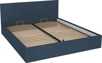 

Двуспальная кровать, Диана Blue с подъемным механизмом КР2-BL1800 180x200
