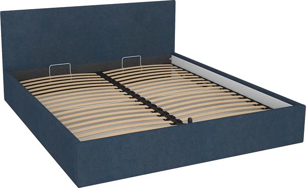 Двуспальная кровать МДК Диана Blue с подъемным механизмом КР2-BL1800 180x200