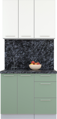 

Кухонный гарнитур, Мила Пластик 1.0 А