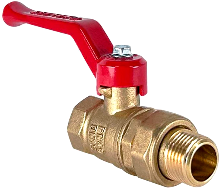 Шаровой кран Valfex ВР/НР 1 1/4" / VF.225.LR1.114.N/P59 (ручка-рычаг, американка)