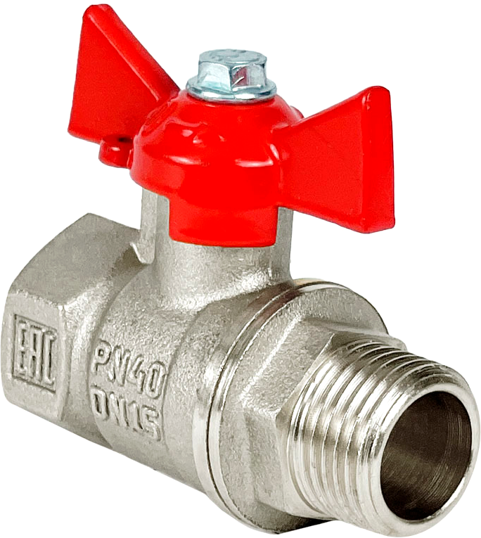 Шаровой кран Valfex ВР/НР 1" / VF.218.NB1.100.N/P59 (ручка-бабочка)