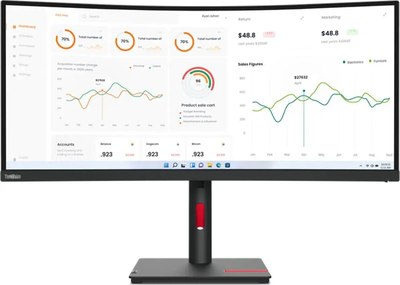 Монитор Lenovo ThinkVision T34w-30 (63D4GAT1UK) - 