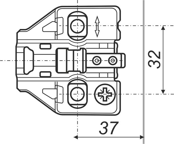 Крепление мебельное Boyard EVO H8010 (с эксцентриком)