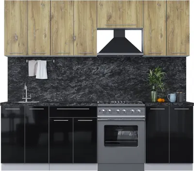 

Кухонный гарнитур, Мила Пластик 2.4 А