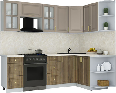 

Кухонный гарнитур, Мила Шато 1.5x2.4 PR