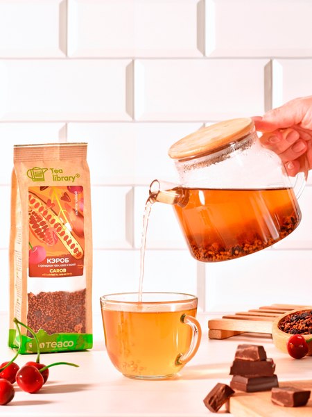 Чайный напиток Teaco Кэроб с гречишным чаем, какао и вишней (150г)