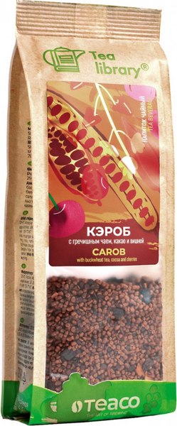 Чайный напиток Teaco Кэроб с гречишным чаем, какао и вишней (150г)