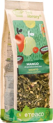 Чай листовой Teaco Манго с генмайчой и ароматом кокоса (100г) - 