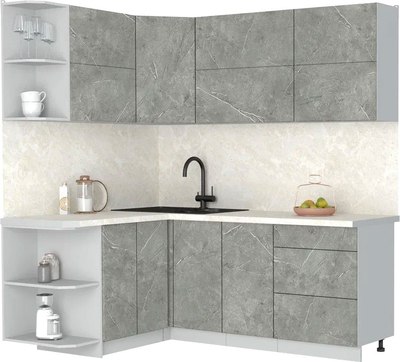 

Кухонный гарнитур, Мила Матте 1.5x2.0 А