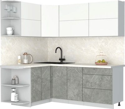 

Кухонный гарнитур, Мила Матте 1.5x2.1 А
