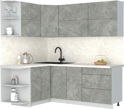 

Кухонный гарнитур, Мила Матте 1.5x2.1 А