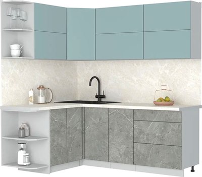 

Кухонный гарнитур, Мила Матте 1.5x2.1 А