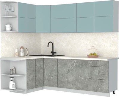 

Кухонный гарнитур, Мила Матте 1.5x2.4 А