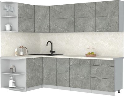 

Кухонный гарнитур, Мила Матте 1.5x2.6 А