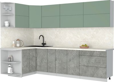 

Кухонный гарнитур, Мила Матте 1.5x2.9 А