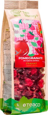 Чайный напиток Teaco Гранат с малиной и гибискусом (100г) - 