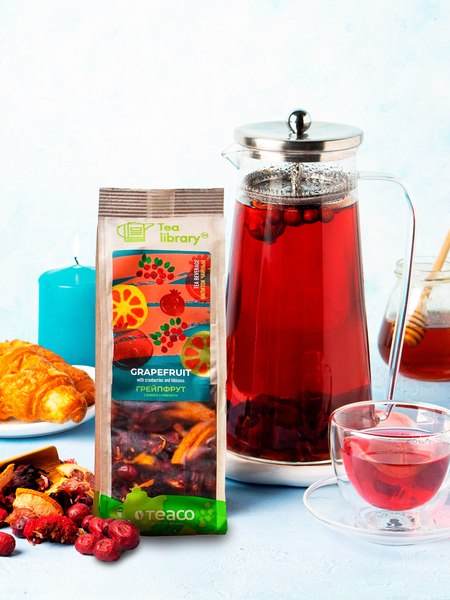 Чайный напиток Teaco Грейпфрут с клюквой и гибискусом (100г)