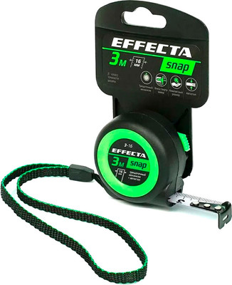 Рулетка Effecta Snap 16мм / 560316 (3м) -
