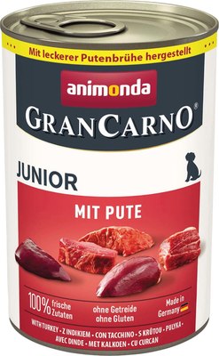 

Влажный корм для собак, GranCarno с индейкой для щенков / 82474