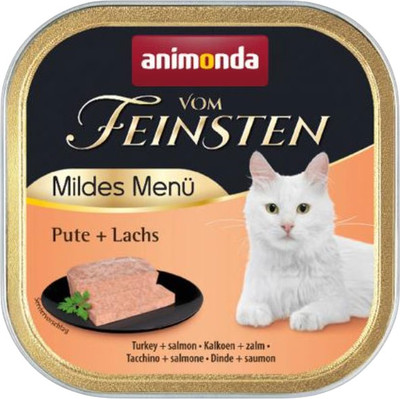

Влажный корм для кошек, Vom Feinsten Mildes Menu с индейкой и лососем
