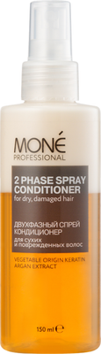 Спрей для волос Mone Professional Двухфазный для сухих и поврежденных волос (150мл) - 