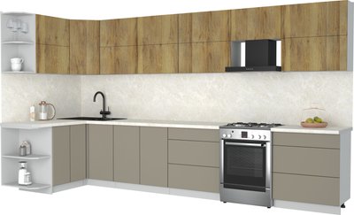 

Кухонный гарнитур, Мила Матте 1.5x3.8 Б