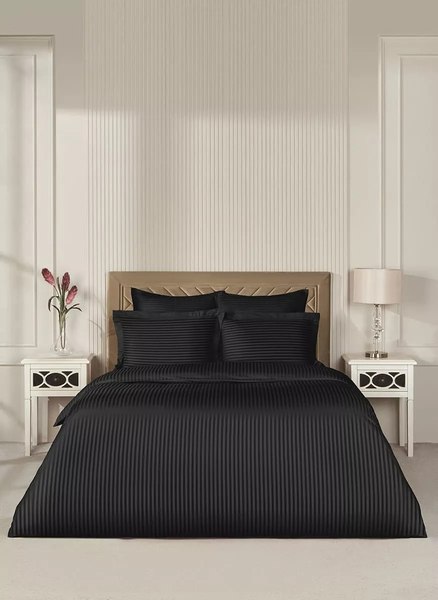 Комплект постельного белья Arya Vip Страйп Сатин 1.5сп / 8680943244475