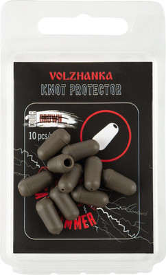 Набор бусин рыболовных Волжанка Knot Protector / BBSVKP-DG (10шт, зеленый) -