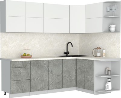 

Кухонный гарнитур, Мила Матте 1.5x2.4 А PR