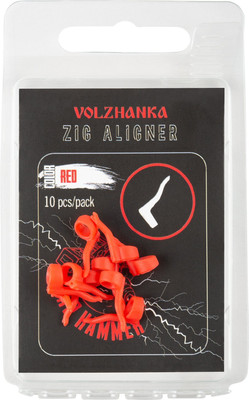 Лентяйка для крючков Волжанка Zig Aligner / LVZA-RE (10шт, красный) -