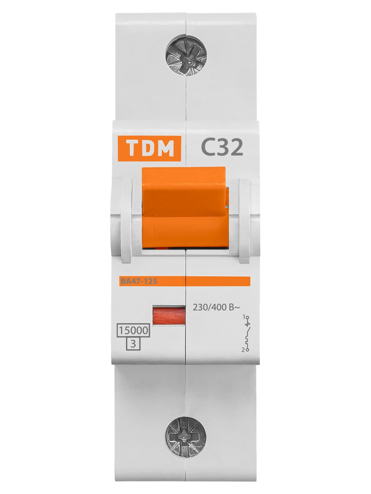 Выключатель автоматический TDM ВА47-125 1Р 32А 15кА С / SQ0208-0053 — фото 2